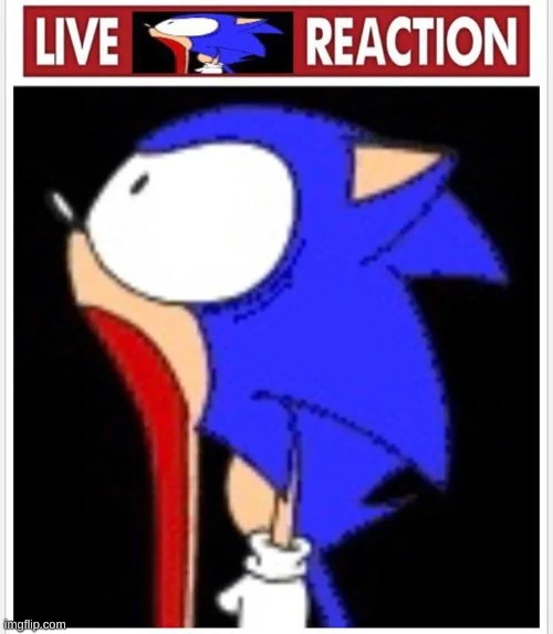 live sonic gasp reaction | image tagged in live sonic gasp reaction | made w/ Imgflip meme maker