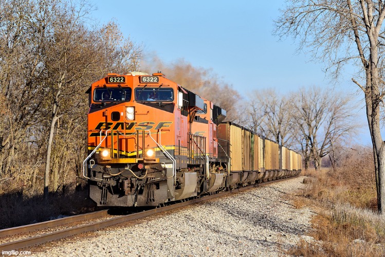 BNSF Train | image tagged in bnsf train | made w/ Imgflip meme maker