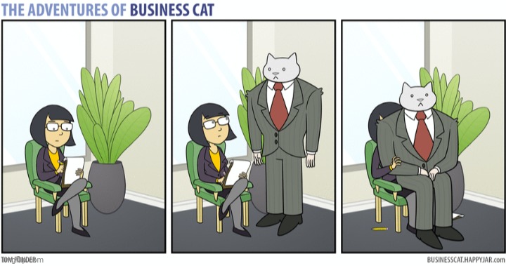 The Adventures of Business Cat #49 - Seat | made w/ Imgflip meme maker