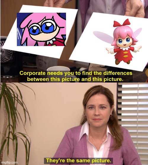 They're The Same Picture | image tagged in memes,they're the same picture,terminalmontage,kirbo,ribbon,funny | made w/ Imgflip meme maker