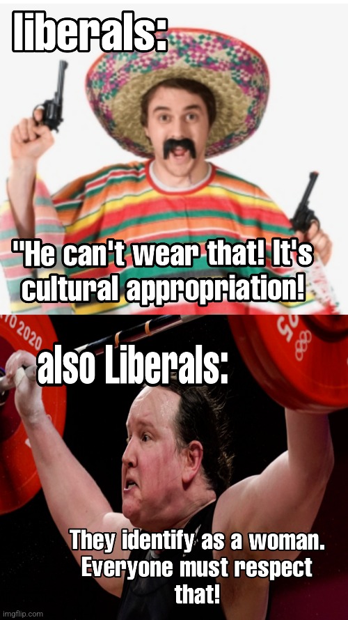 Cultural appropriation | image tagged in transgender,liberal logic | made w/ Imgflip meme maker