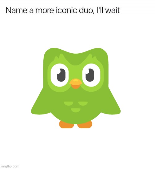 I'm waiting | image tagged in name a more iconic duo i'll wait | made w/ Imgflip meme maker