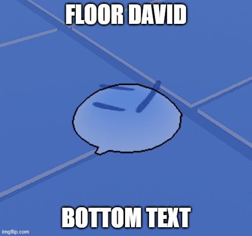 Floor David | FLOOR DAVID; BOTTOM TEXT | image tagged in bfb,roblox,bfb david,bfb 3d roleplay | made w/ Imgflip meme maker