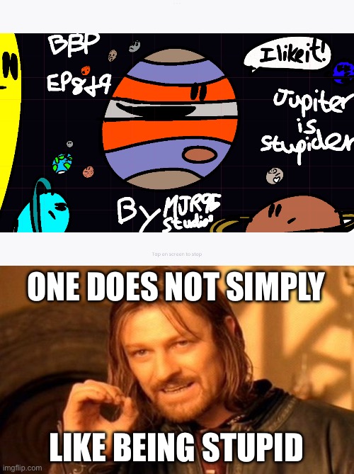 ONE DOES NOT SIMPLY; LIKE BEING STUPID | image tagged in memes,one does not simply | made w/ Imgflip meme maker