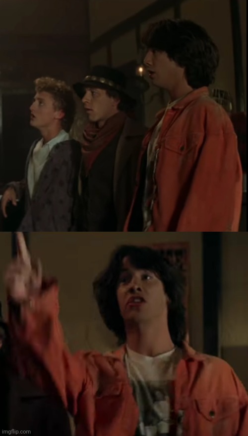 High Quality Bill & Ted Look It's The Goodyear Blimp Blank Meme Template