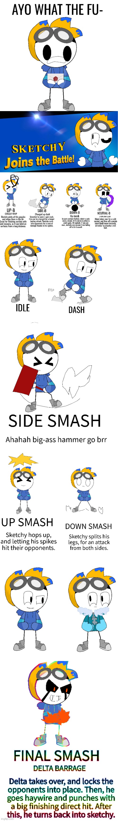 The entry of sketchy in SSBU :D | image tagged in ssbu | made w/ Imgflip meme maker