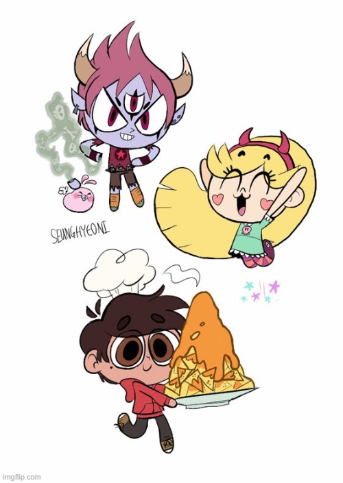 (Mod note: cute) | image tagged in star vs the forces of evil | made w/ Imgflip meme maker
