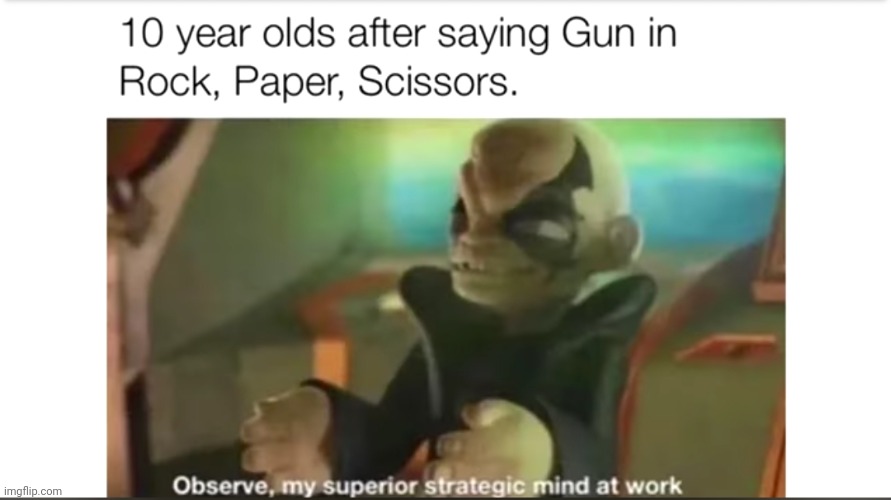 Meme #1,062 | image tagged in repost,rock paper scissors,rock,paper,scissors,gun | made w/ Imgflip meme maker