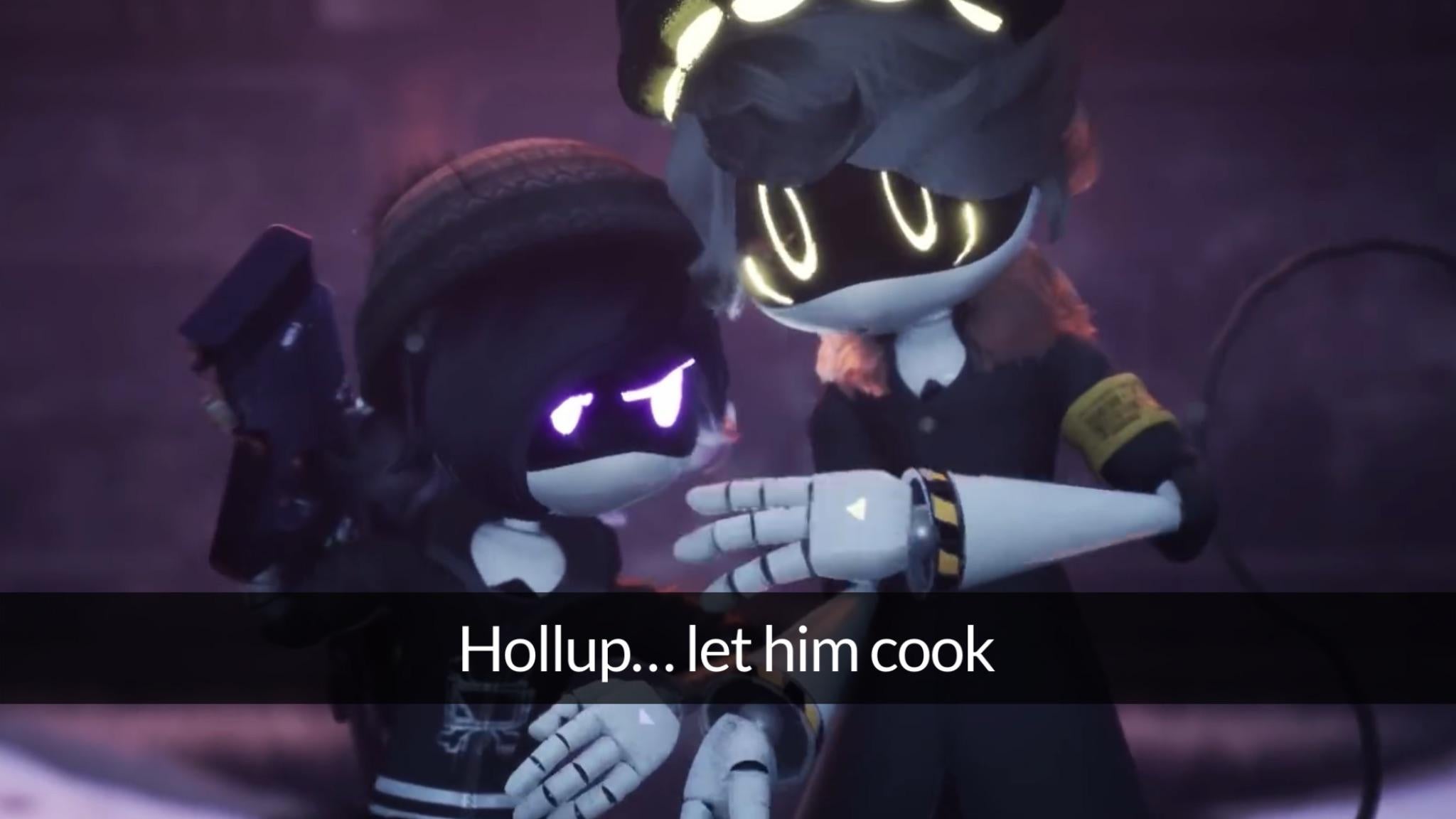 Hollup... let him cook Blank Meme Template