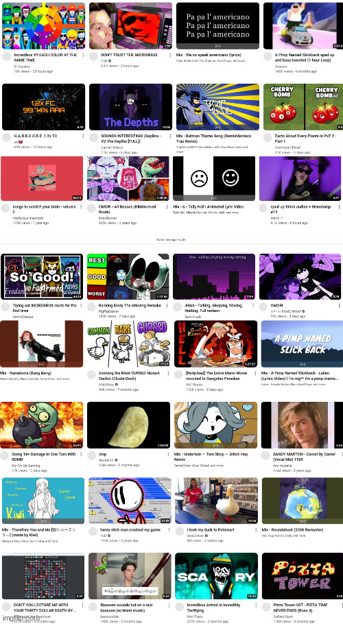 yt recommened reveal | made w/ Imgflip meme maker