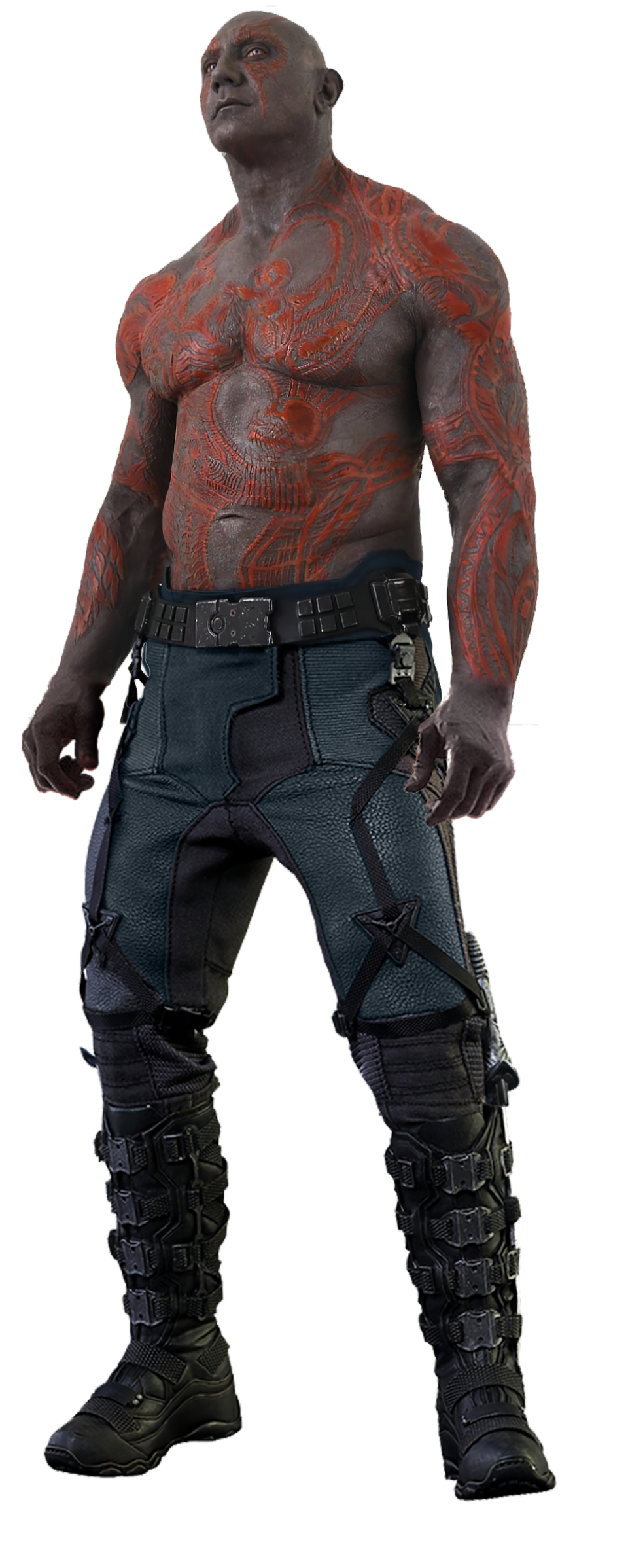 High Quality Drax the Destroyer Transparent PNG Blank Meme Template