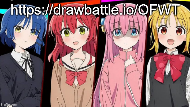 bocchi | https://drawbattle.io/OFWT | image tagged in bocchi | made w/ Imgflip meme maker