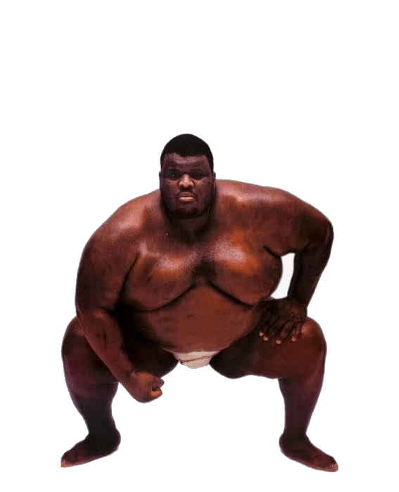Fat black man with body oil Blank Meme Template