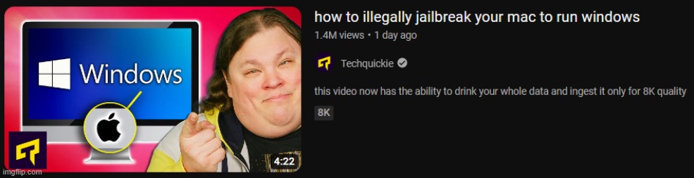 obese man jailbreaking a mac | image tagged in obese man jailbreaking mac | made w/ Imgflip meme maker
