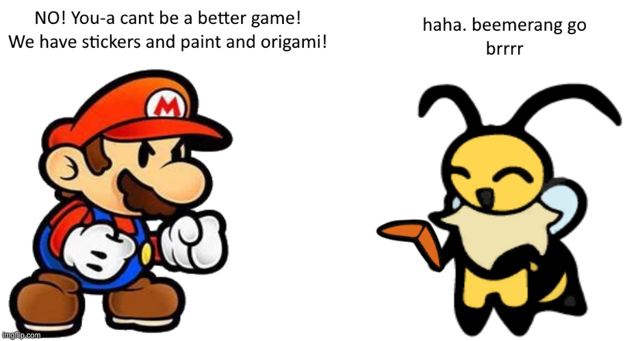 bug paper mario exist and it's better | made w/ Imgflip meme maker