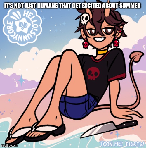 IT'S NOT JUST HUMANS THAT GET EXCITED ABOUT SUMMER | made w/ Imgflip meme maker