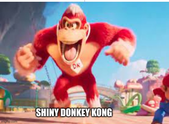 shiny | SHINY DONKEY KONG | image tagged in pokemon,mario | made w/ Imgflip meme maker