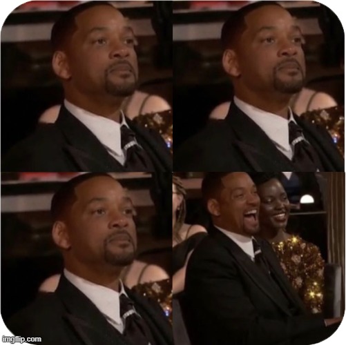 Will Smith - Serious vs Laughing | image tagged in will smith,4 panel comic,serious vs laughing,laughing,serious | made w/ Imgflip meme maker