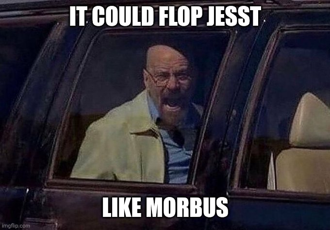 Walter White screaming at Hank | IT COULD FLOP JESST; LIKE MORBUS | image tagged in walter white screaming at hank | made w/ Imgflip meme maker