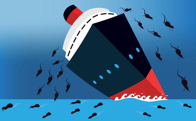 Rats leaving sinking ship JPP Republican Trump Treason 1/6 Blank Meme Template