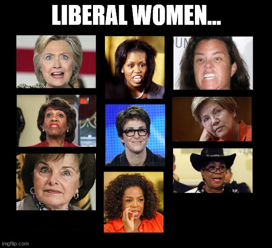 Liberal Women | LIBERAL WOMEN... | image tagged in liberal women | made w/ Imgflip meme maker