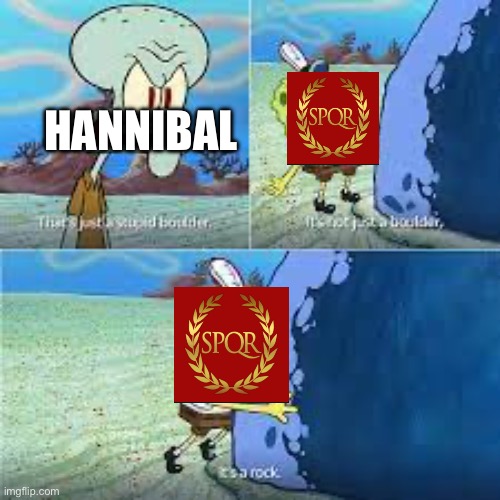 its not just a boulder, its a rock | HANNIBAL | image tagged in its not just a boulder its a rock | made w/ Imgflip meme maker