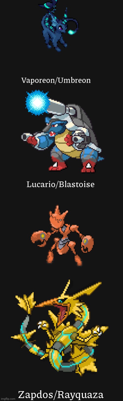 Vote the best | image tagged in pokemon fusion | made w/ Imgflip meme maker