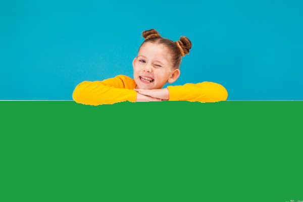 High Quality Cute little girl winking Blank Meme Template