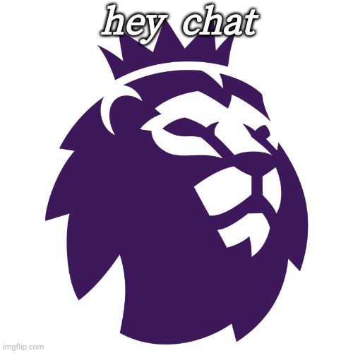 premier league football soccer | hey  chat | image tagged in premier league football soccer | made w/ Imgflip meme maker