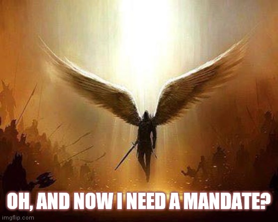 Lucifer  | OH, AND NOW I NEED A MANDATE? | image tagged in lucifer | made w/ Imgflip meme maker