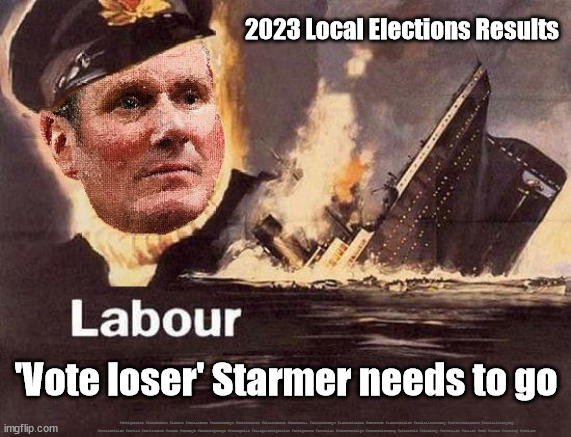 Starmer is a vote loser | 2023 Local Elections Results; 'Vote loser' Starmer needs to go; #Immigration #Starmerout #Labour #JonLansman #wearecorbyn #KeirStarmer #DianeAbbott #McDonnell #cultofcorbyn #labourisdead #Momentum #labourracism #socialistsunday #nevervotelabour #socialistanyday #Antisemitism #Savile #SavileGate #Paedo #Worboys #GroomingGangs #Paedophile #IllegalImmigration #Immigrants #Invasion #StarmerResign #Starmeriswrong #SirSoftie #SirSofty #PatCullen #Cullen #RCN #nurse #nursing #strikes | image tagged in starmer cap't hindsight,labourisdead,cultofcorbyn,starmerout getstarmerout,suegray,local elections | made w/ Imgflip meme maker