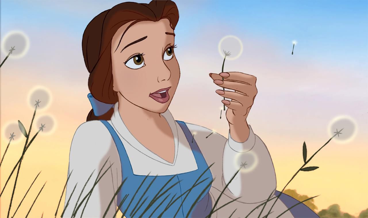 Belle From Beauty and the Beast Blank Meme Template