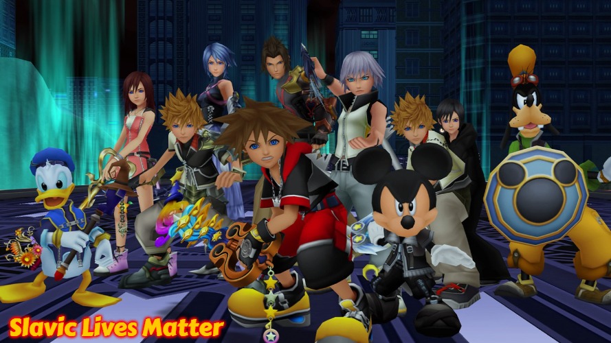 Kingdom Hearts 3D Sora's friends | Slavic Lives Matter | image tagged in kingdom hearts 3d sora's friends,slavic | made w/ Imgflip meme maker