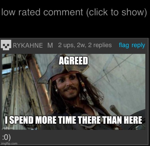 I didn’t know what to think after seeing this comment | image tagged in low rated comment dark mode | made w/ Imgflip meme maker