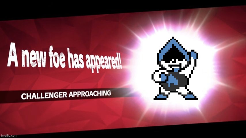 deltarune be like: | image tagged in challenger approaching | made w/ Imgflip meme maker