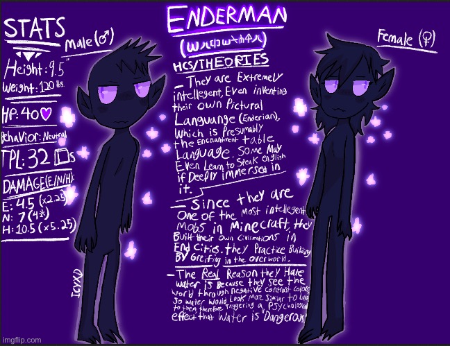 Enderman! | image tagged in minecraft,enderman,drawings | made w/ Imgflip meme maker