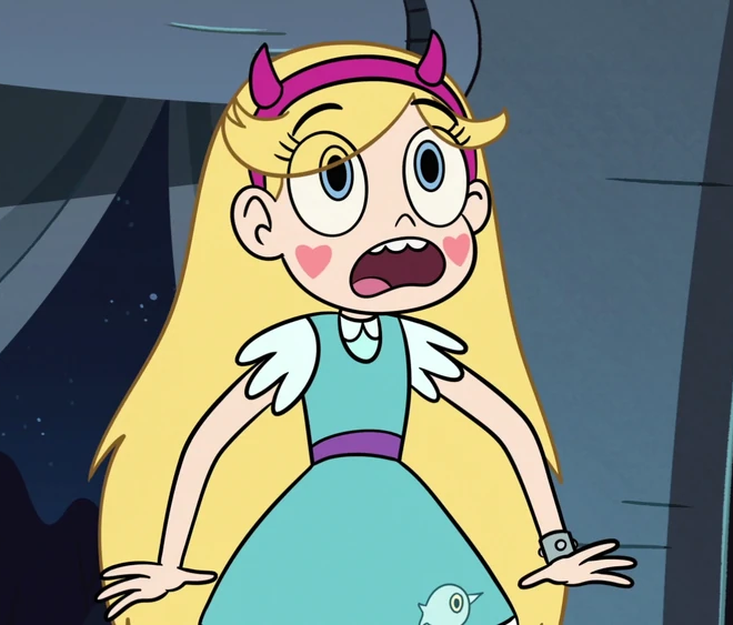 High Quality Star Butterfly shocked Blank Meme Template