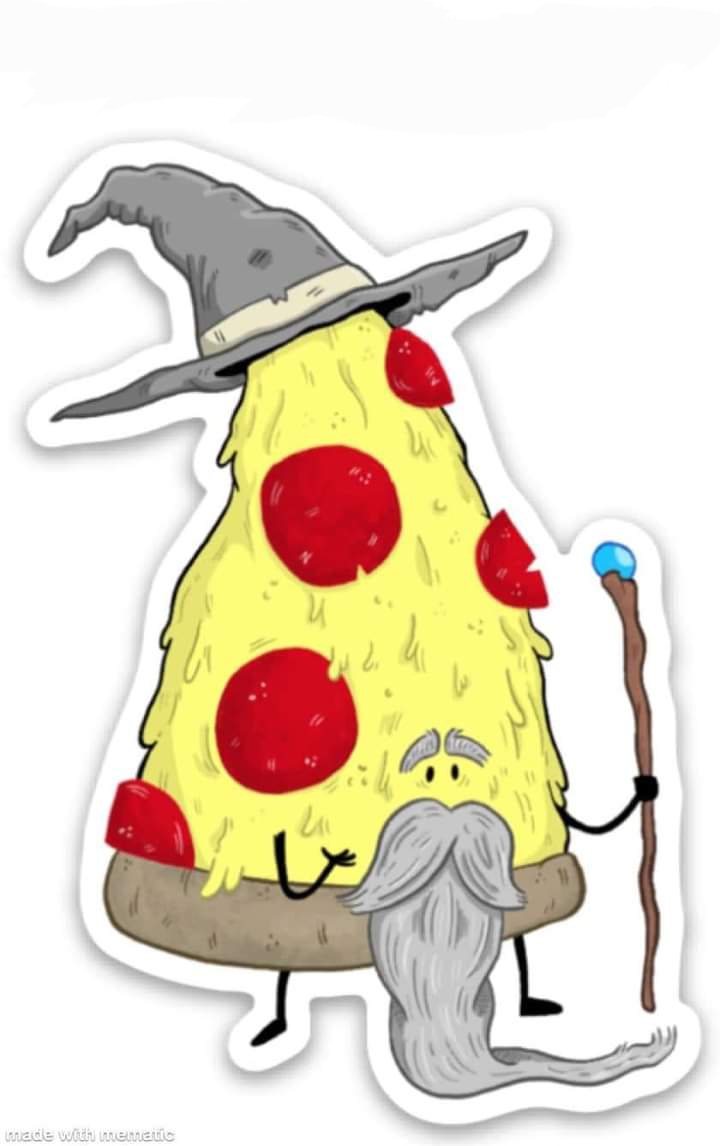 High Quality Pizza Wizard Blank Meme Template