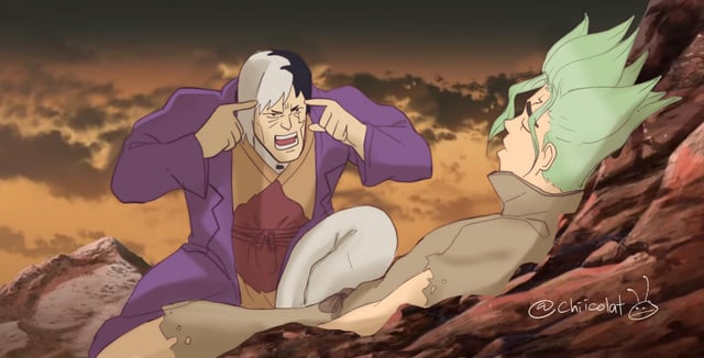 Think Senku Think! Blank Meme Template