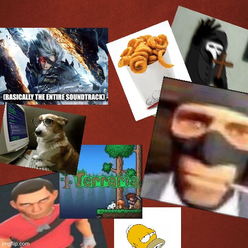 I did Icy’s challenge | (BASICALLY THE ENTIRE SOUNDTRACK) | image tagged in blank red background | made w/ Imgflip meme maker