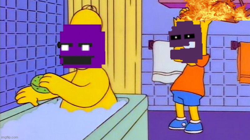 bart hitting homer with a chair | image tagged in bart hitting homer with a chair | made w/ Imgflip meme maker