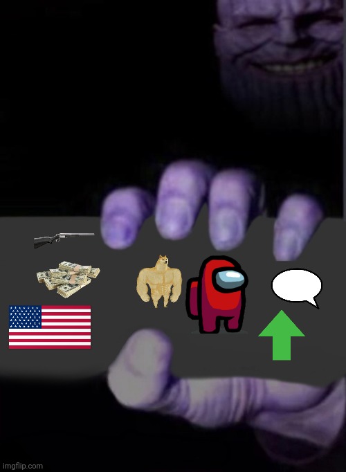 thanos is taking these items for his collection | made w/ Imgflip meme maker