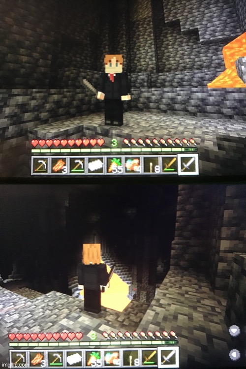 Started a new survival world with my friend, rate the skin | made w/ Imgflip meme maker