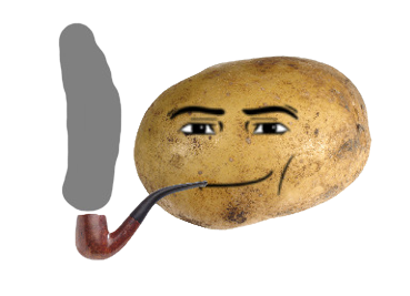 Waltuh Potato(transparent) Blank Meme Template