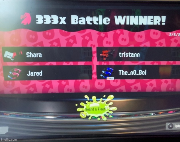 Team powers 333x winners! I have a feeling we are gonna win this! | image tagged in splatoon | made w/ Imgflip meme maker