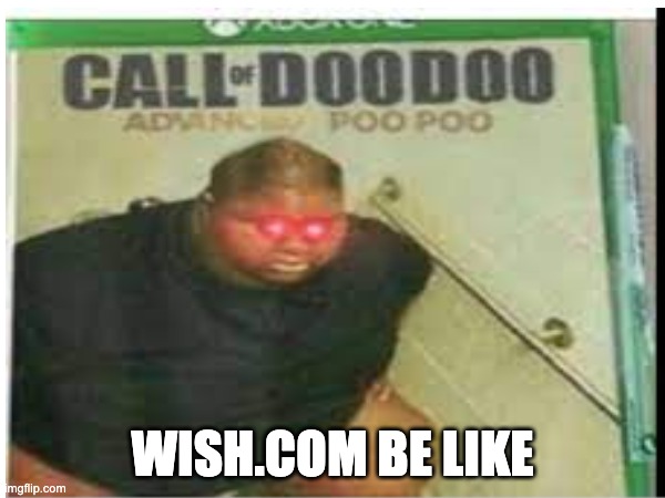 call of doo doo | WISH.COM BE LIKE | image tagged in gaming | made w/ Imgflip meme maker