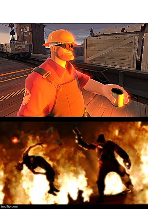 Engineer Watching Blank Meme Template