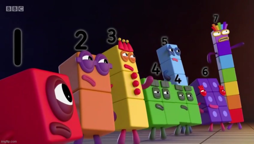 Angry Numberblocks | image tagged in angry numberblocks | made w/ Imgflip meme maker