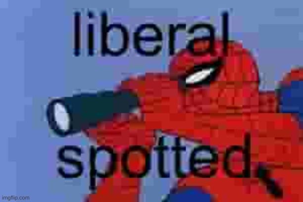 liberal spotted | image tagged in liberal spotted | made w/ Imgflip meme maker