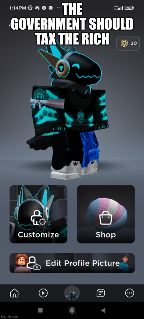 The toaster 2.0 | THE GOVERNMENT SHOULD TAX THE RICH | image tagged in the toaster 2 0 | made w/ Imgflip meme maker